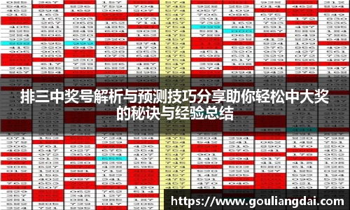 排三中奖号解析与预测技巧分享助你轻松中大奖的秘诀与经验总结