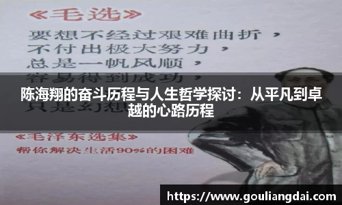 陈海翔的奋斗历程与人生哲学探讨：从平凡到卓越的心路历程